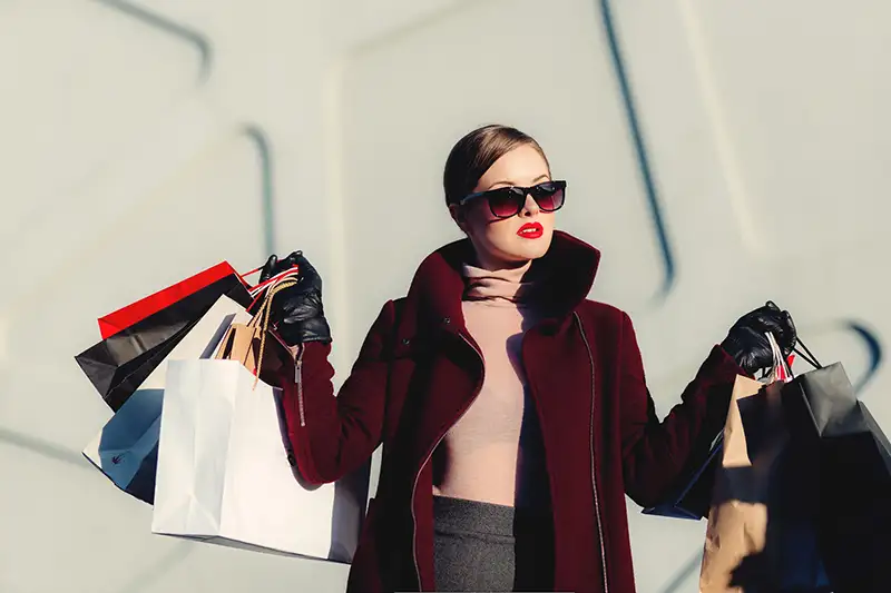 Fashion influencer content example